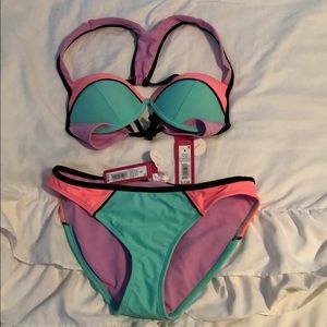 Xhilaration ColorBlock Swimsuit